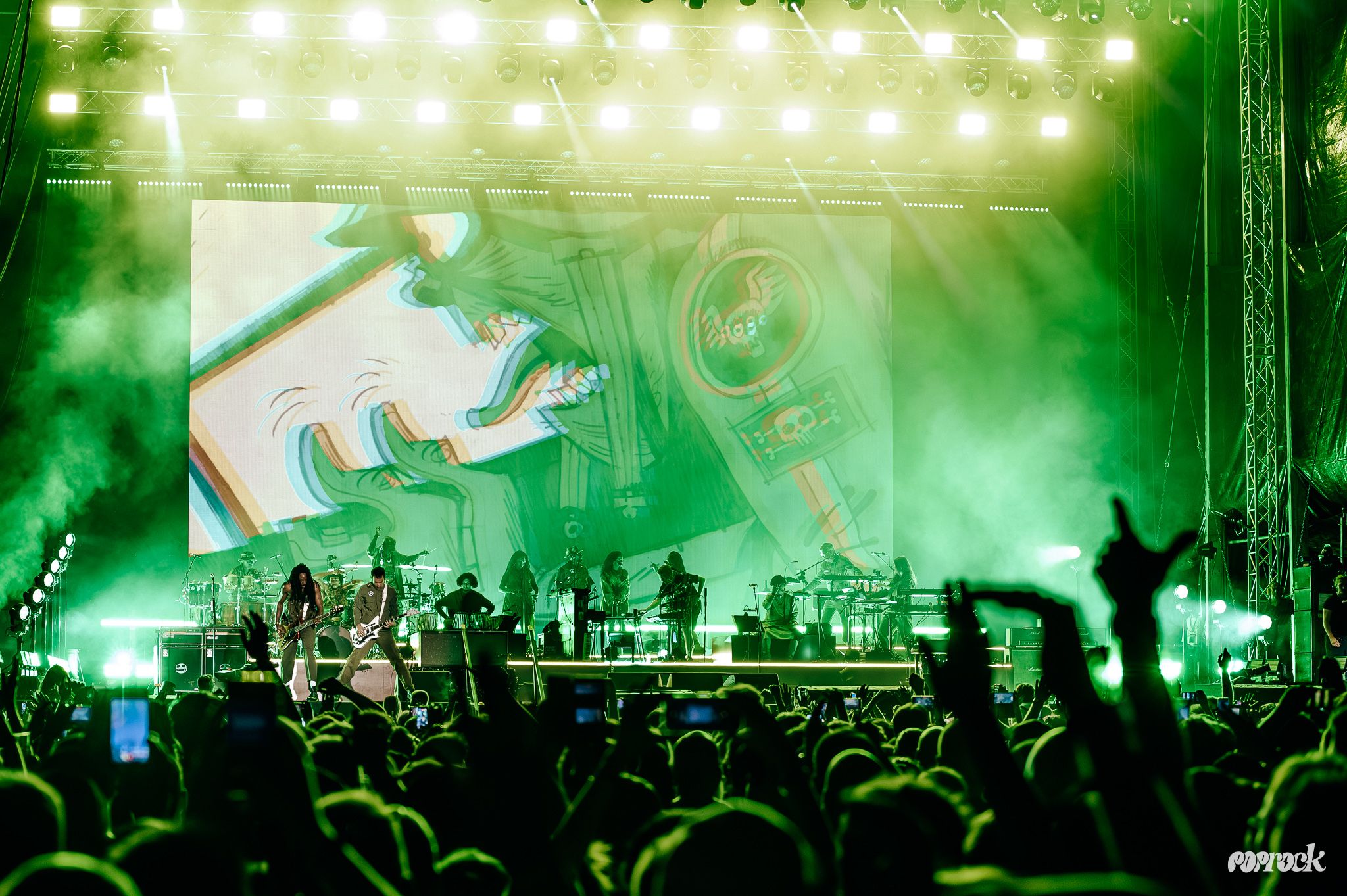 Gorillaz na INmusic festivalu, foto: Martina Mataković