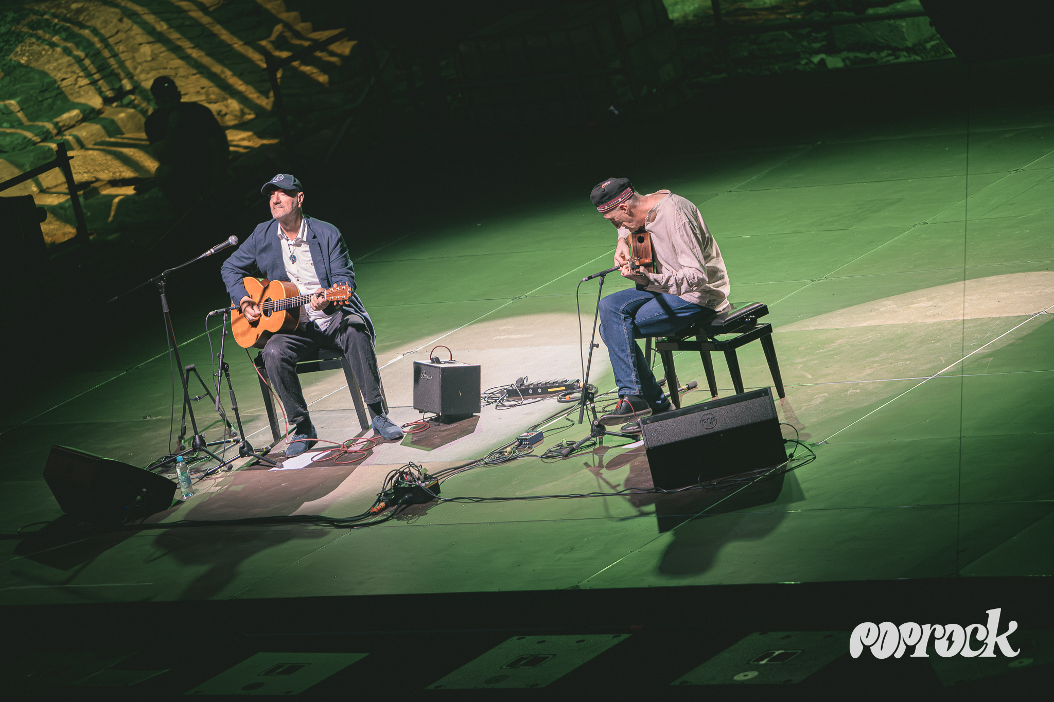 Vlatko Stefanovski i Miroslav Tadić u Malom rimskom kazalištu, foto: Marko Hajdarović