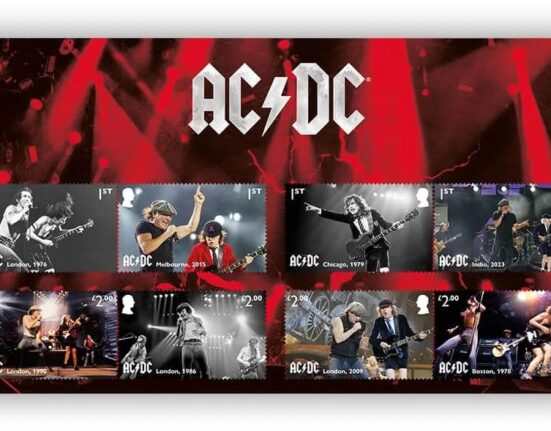 AC/DC poštanske marke, foto: royalmail.com