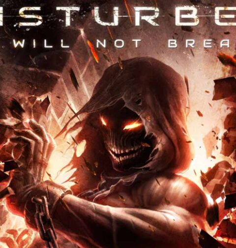 Disturbed, art cover, promo photo by Universal Music