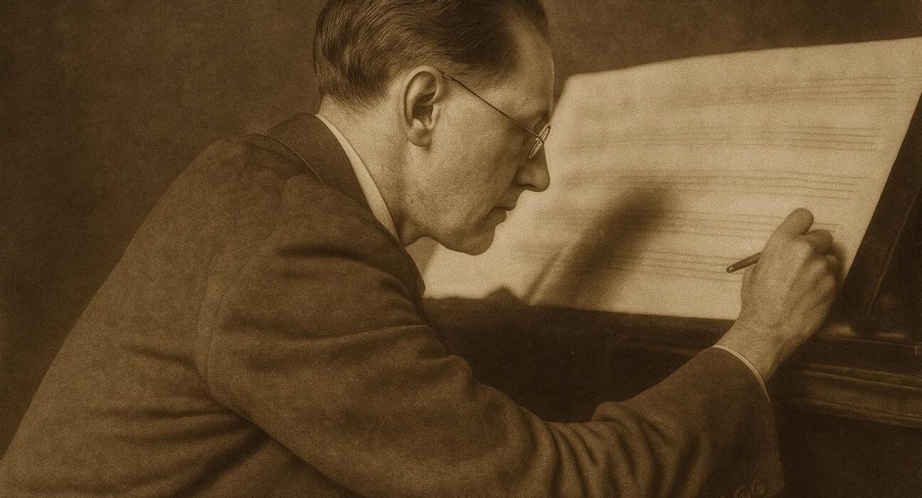 Jakov Gotovac prilikom rada na Morani, foto: www.opera.hr