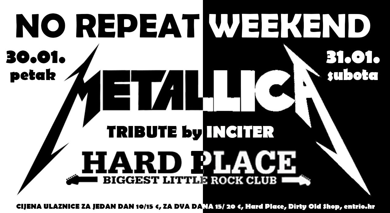 Metallica No Repeat Weekend by Inciter (foto: promo)