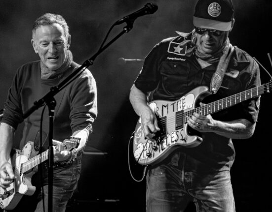 Bruce Springsteen i Tom Morello, foto: Pam Springsteen