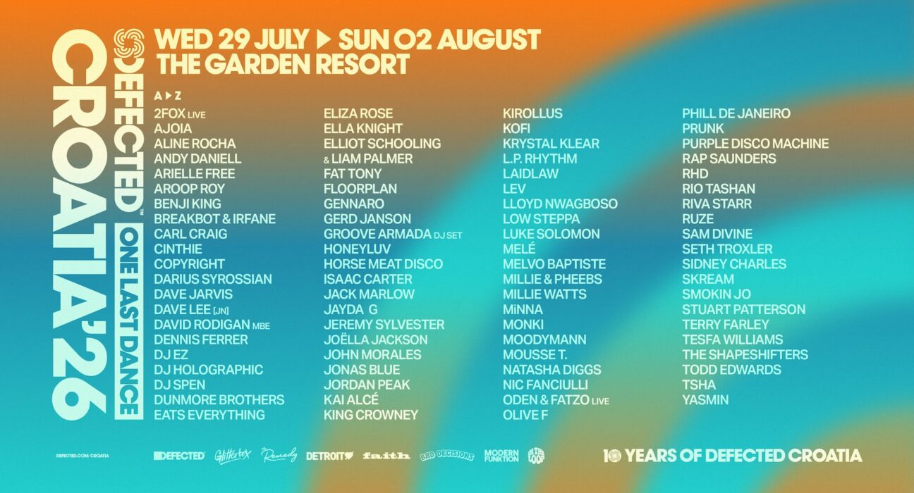 Defected Lineup 2026 (foto: promo)