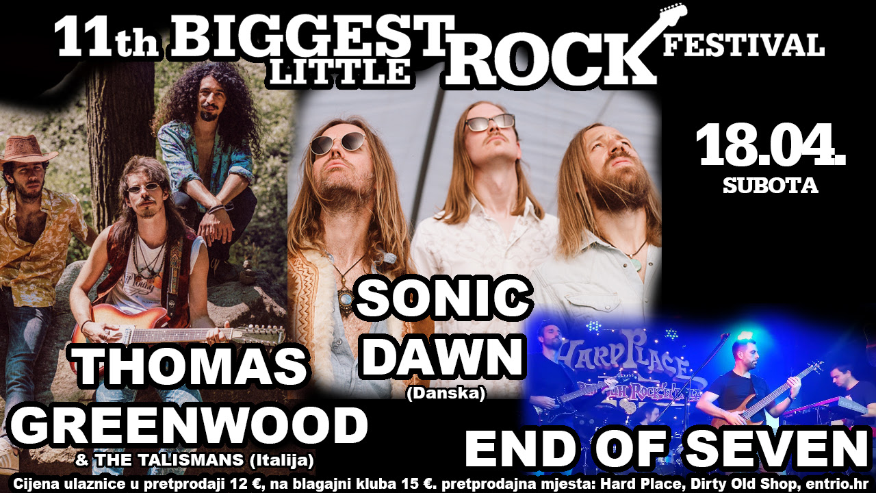 SONIC DAWN (Danska), THOMAS GREENWOOD & THE TALISMANS (Italija), END OF SEVEN (foto: promo)