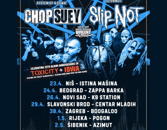 Chop Suey i Slip-NOT turneja (vizual: promo)
