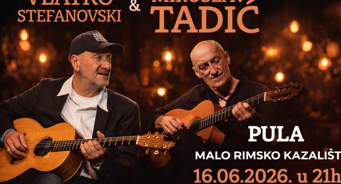 Vlatko Stefanovski i Miroslav Tadić u Malom rimskom kazalištu