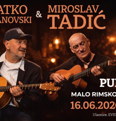 Vlatko Stefanovski i Miroslav Tadić u Malom rimskom kazalištu