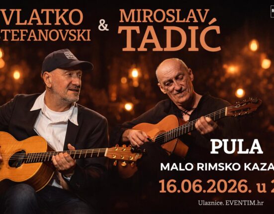Vlatko Stefanovski i Miroslav Tadić u Malom rimskom kazalištu