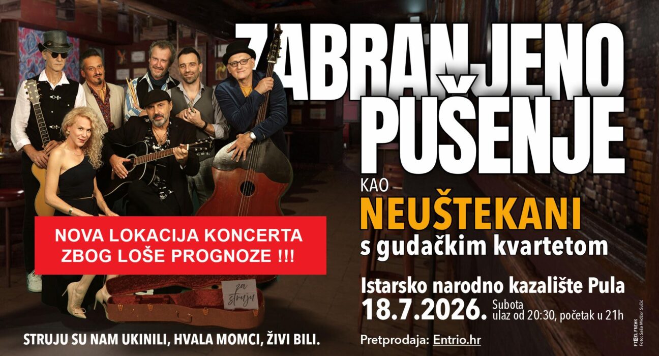 Zabranjeno pušenje kao Neuštekani u Puli na novoj lokaciji