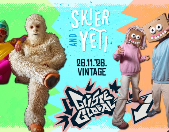 Skier and Yeti