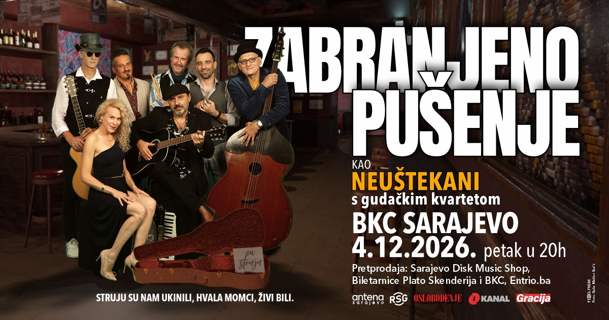 Zabranjeno Pušenje kao Neuštekani u Sarajevu (promo vizual)